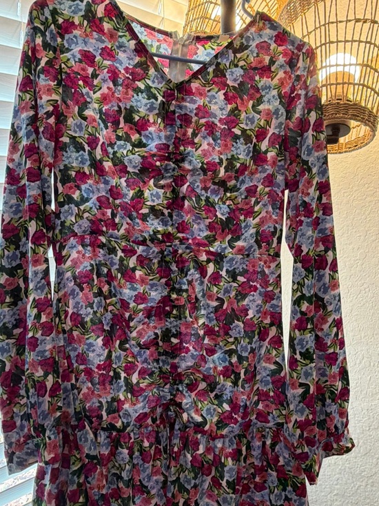 SHEIN Dresses & Skirts - SHEIN Pink, Blue & Green Floral Mini Dress